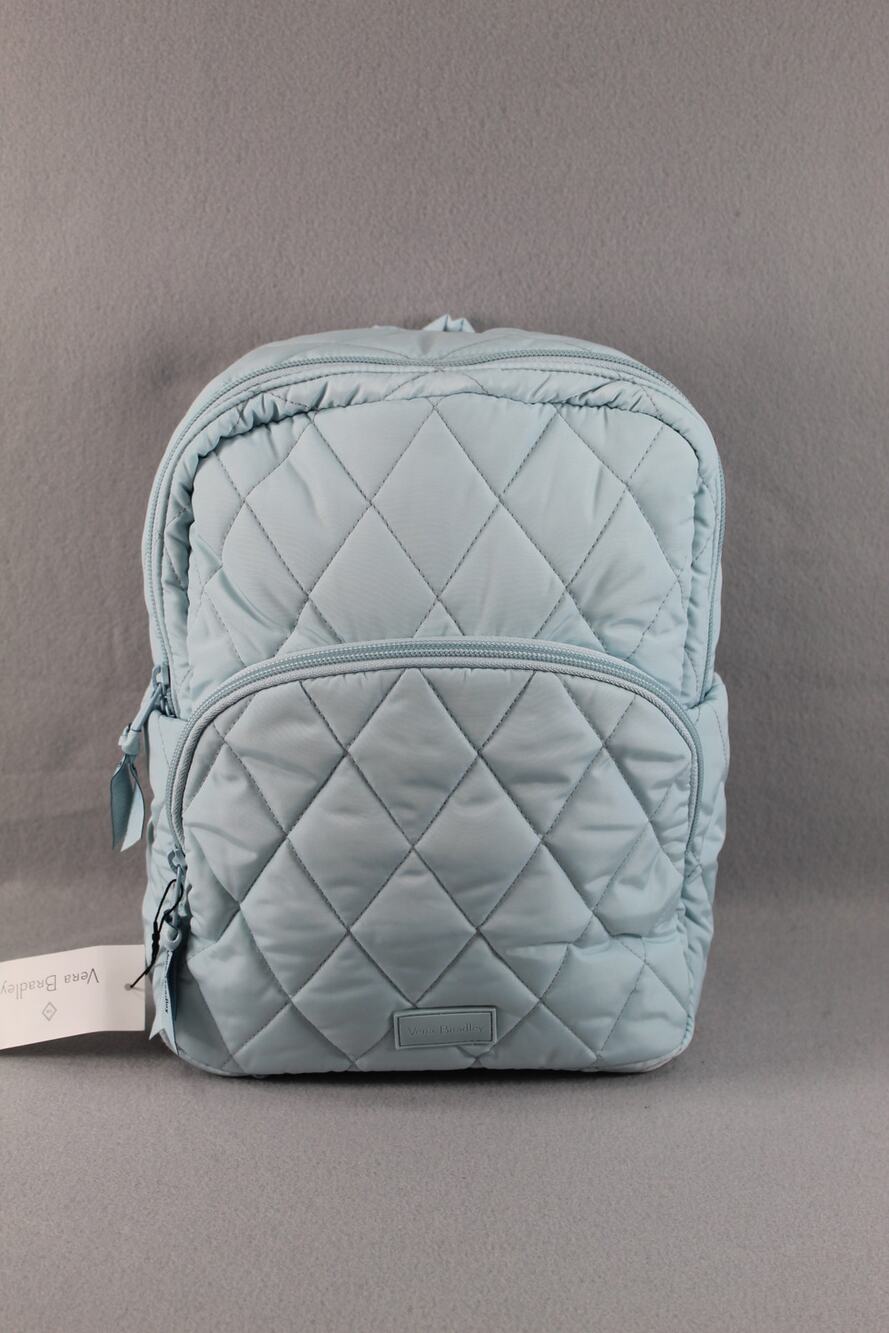 Vera Bradley Baby Blue Diamond Quilted Small Backpack Performance Bag Women's
